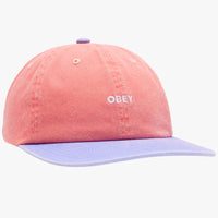 Pigment 2 Tone Lowercase Hat - Pigment Coral Multi