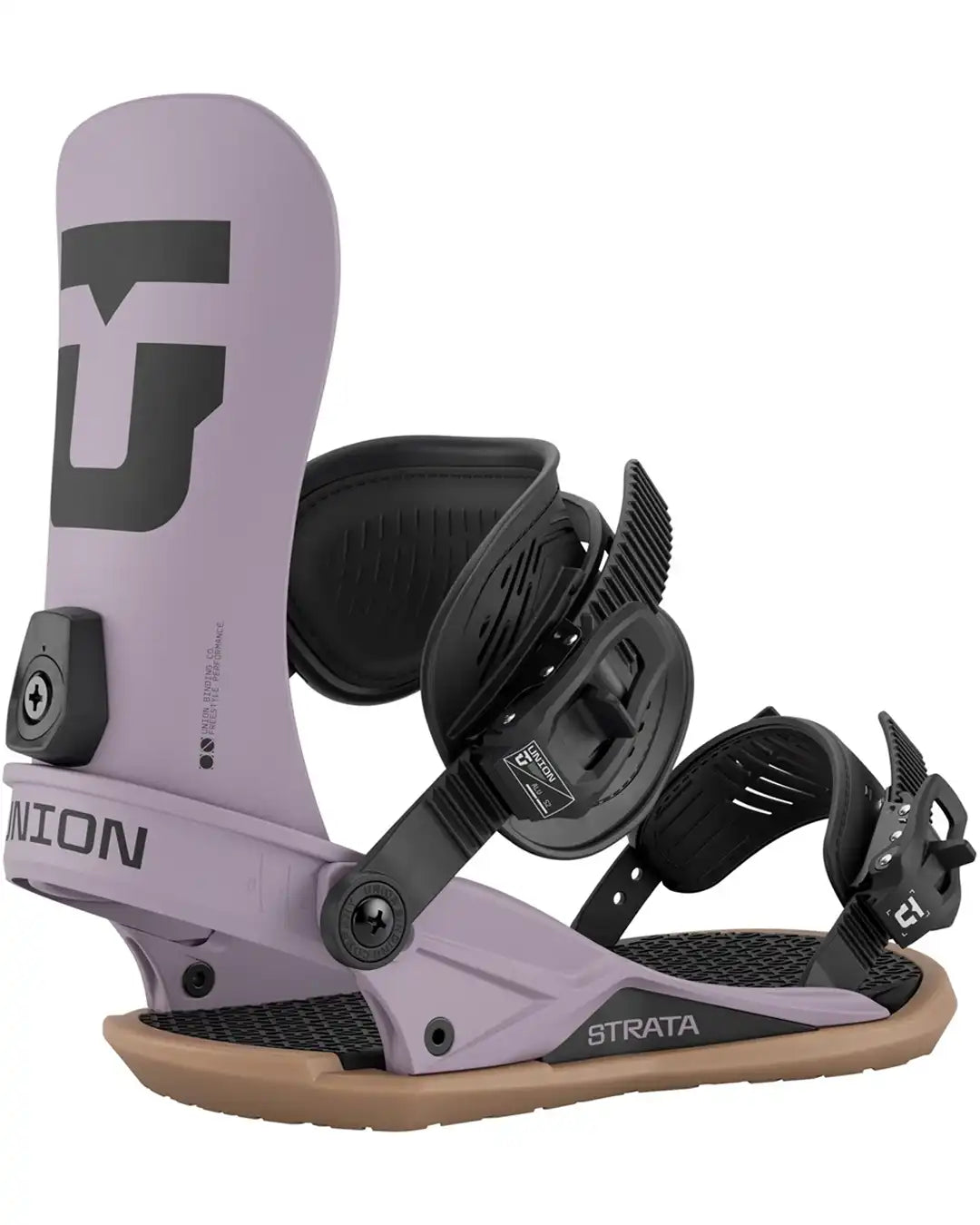 Strata Snowboard Bindings - Grey Violet 2026
