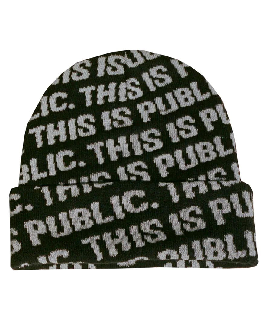 Tuque This Is Public Beanie - Black