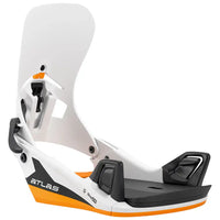 Fixation De Snowboard Atlas Step On - White/Orange 2026