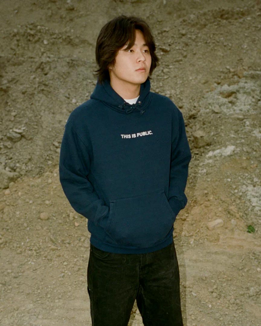 Hoodie This Is Public - Navy