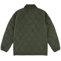 Insulated Henley Top Jacket - Moss