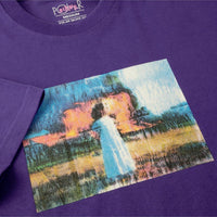 T-shirt Burning World - Purple