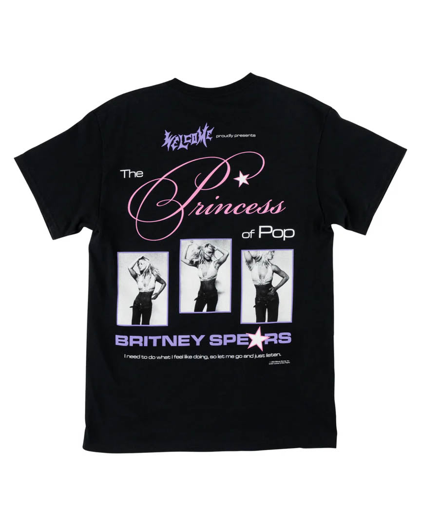 X Britney Spears Princess T-Shirt - Black