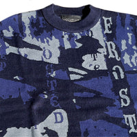 Racoon Camo Knit Sweatshirt - Ice Camo