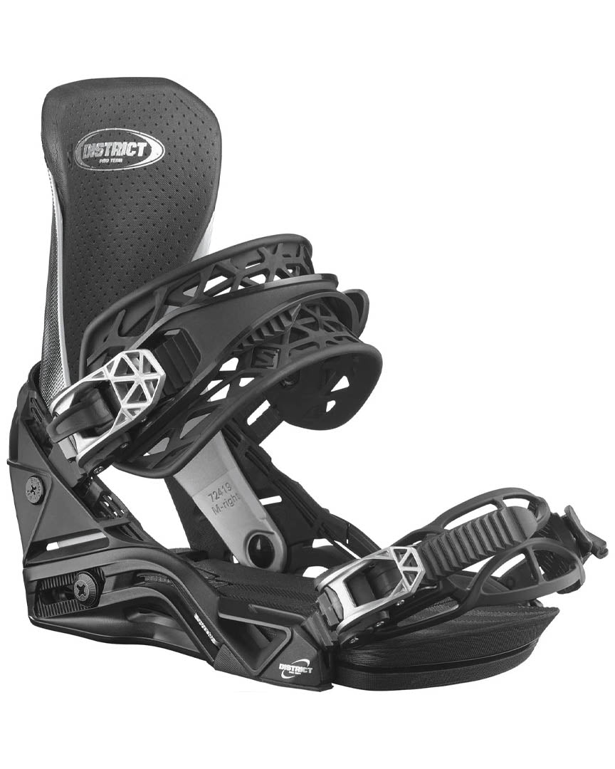 District Pro Team Snowboard Bindings - Chrome 2025