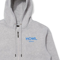 Hoodie Dwr Zip Up - Heather Grey