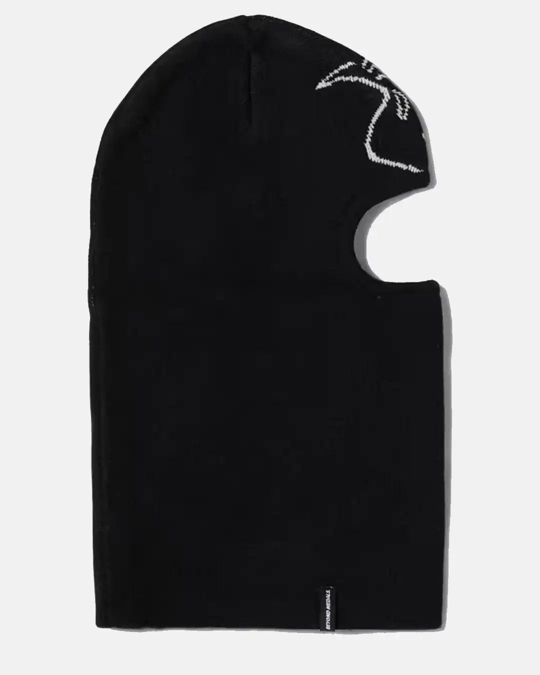 Jaquard Knit Balaclava - Black