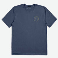 T-shirt Crest Ii S/S Stt - Washed Navy/Chinois Green/Acacia