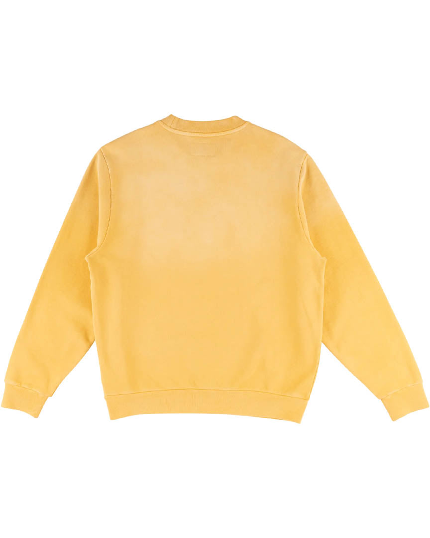 Sweatshirt Vamp Enzyme Wash - Mineral Yellow