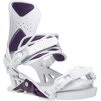 Aurora Womens Snowboard Bindings - Deep Purple/White 2026