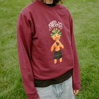 Voodoo Crewneck Sweatshirt - Burgundy