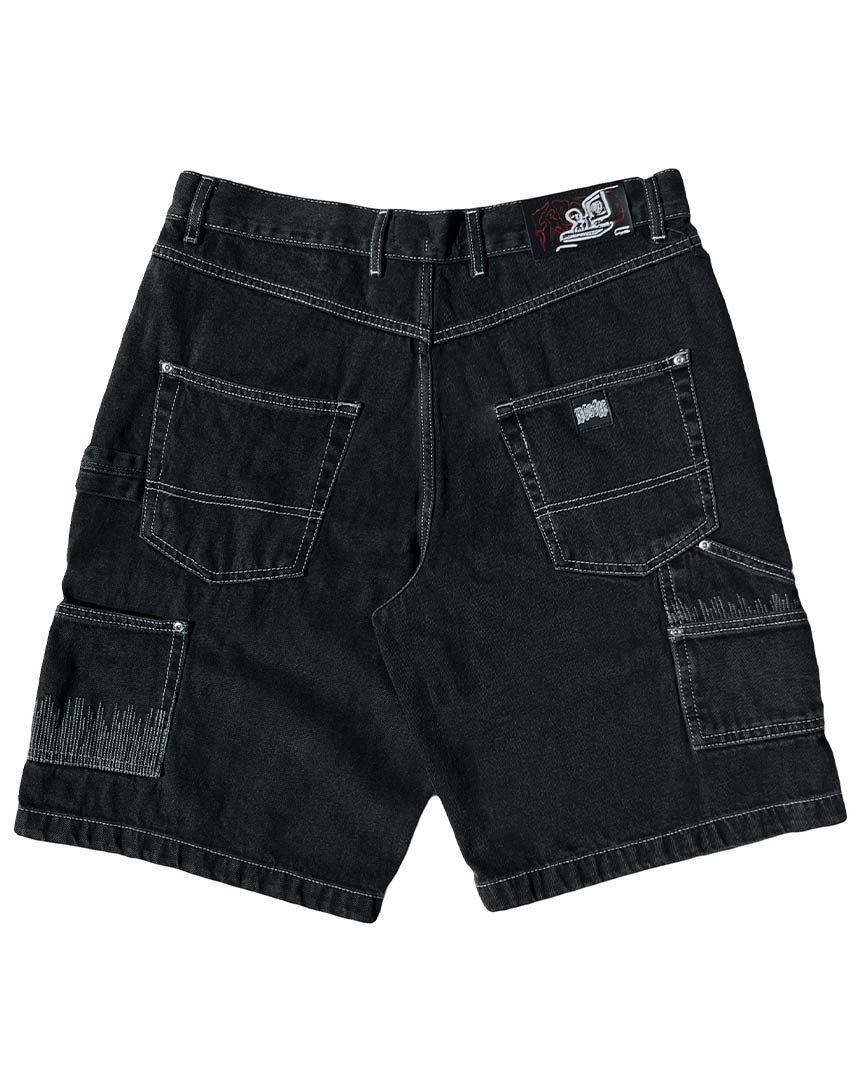 Cpu Jorts Baggy Shorts - Off Black