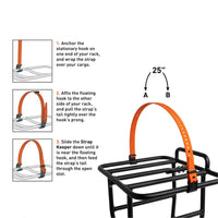 Accessoire de velo Rack Strap 13Mm Hooks 25" - Black