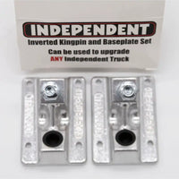 Trucks De Skateboard Inverted Kingpin and Baseplate Set - Silver