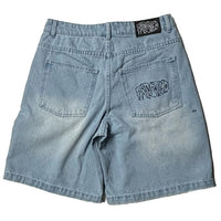 Wavy Baggy Shorts - Sunfadded Blue