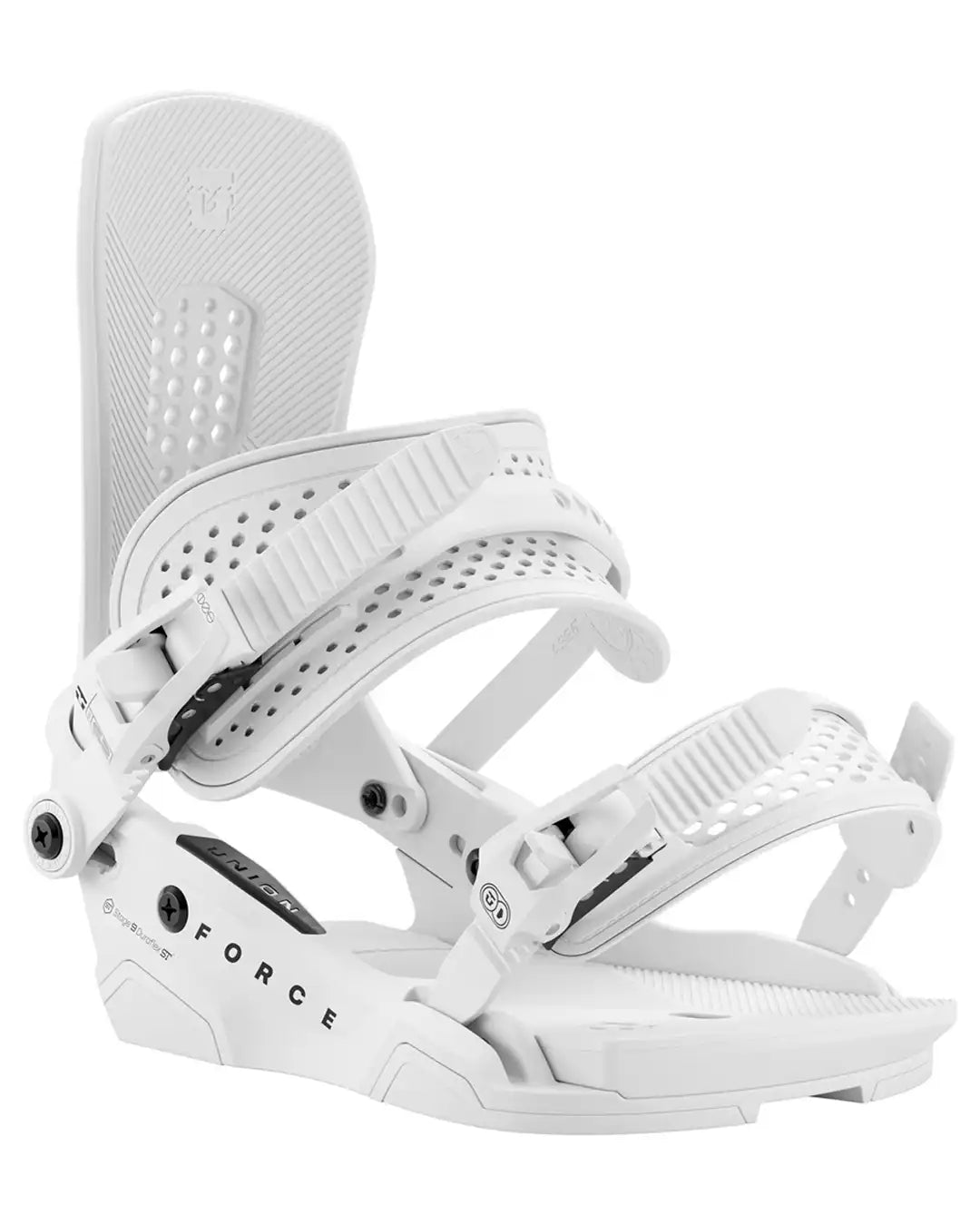 Force Snowboard Bindings - White 2026