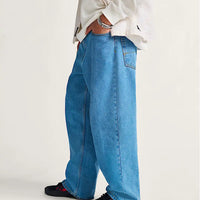 Check-5 Baggy Denim Jeans - Stonewash Blue