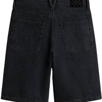Check-5 Baggy Denim Shorts - Washed Black