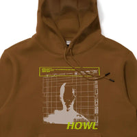 Hoodie Dwr Graphic - Brown