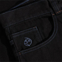 Big Boy Denim Jeans - Black/Blue Stitching