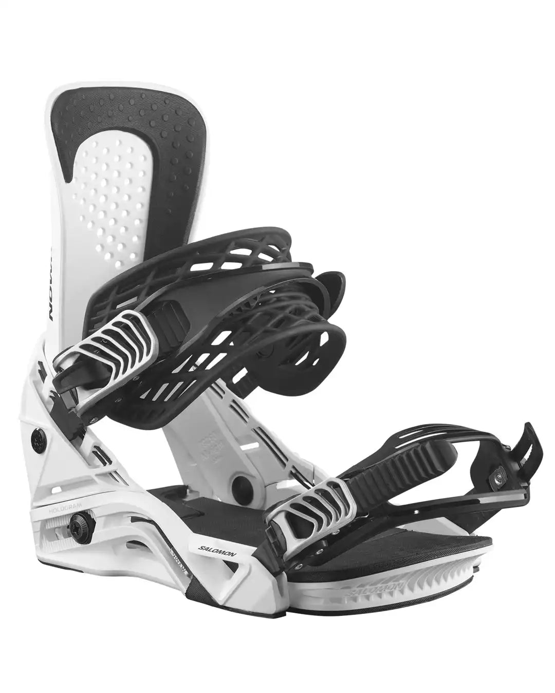 Hologram Snowboard Bindings - White 2026