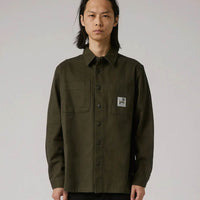 Daring Ls Overshirt Shirt - Deep Olive