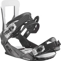 The Future Kids' Snowboard Bindings - Black/White 2024