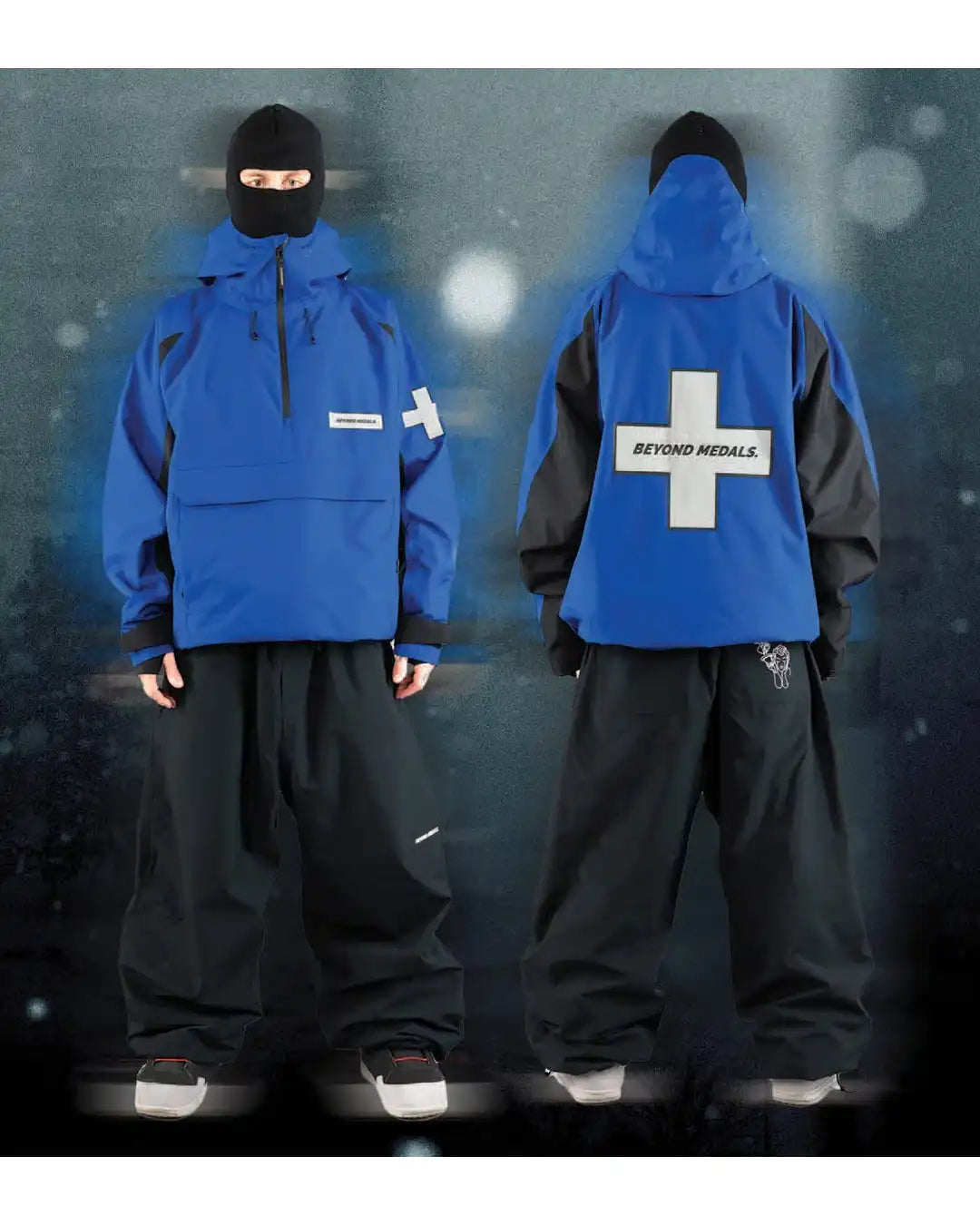 Manteau Neige Retro Anorak 2L - Blue