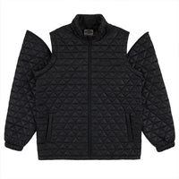 Convertible Micro Puffer Winter Jacket - Black