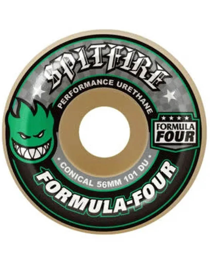 F4 101D Conical Skateboard Wheels - Natural