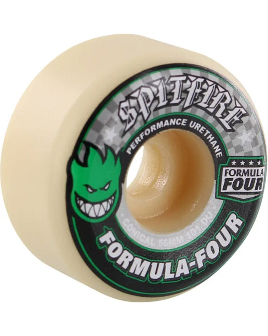 F4 101D Conical Skateboard Wheels - Natural