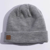 Harbor Rib Knit Fisherman Beanie - Light Heater Grey