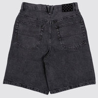 Check-5 Baggy Denim Shorts - Washed Black