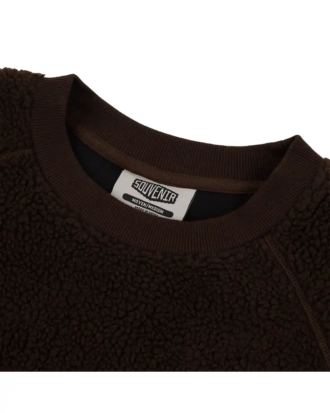 Sherpa Crewneck Sweatshirt - Chocolate