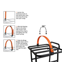 Accessoire de velo Rack Strap 13Mm Hooks 20" - Black