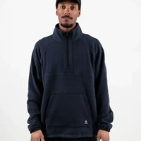 Lodge Half Zip Rec Fleece Fleece - Stealth Black
