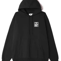 Hoodie Eyes Icon 2 French Terry - Black