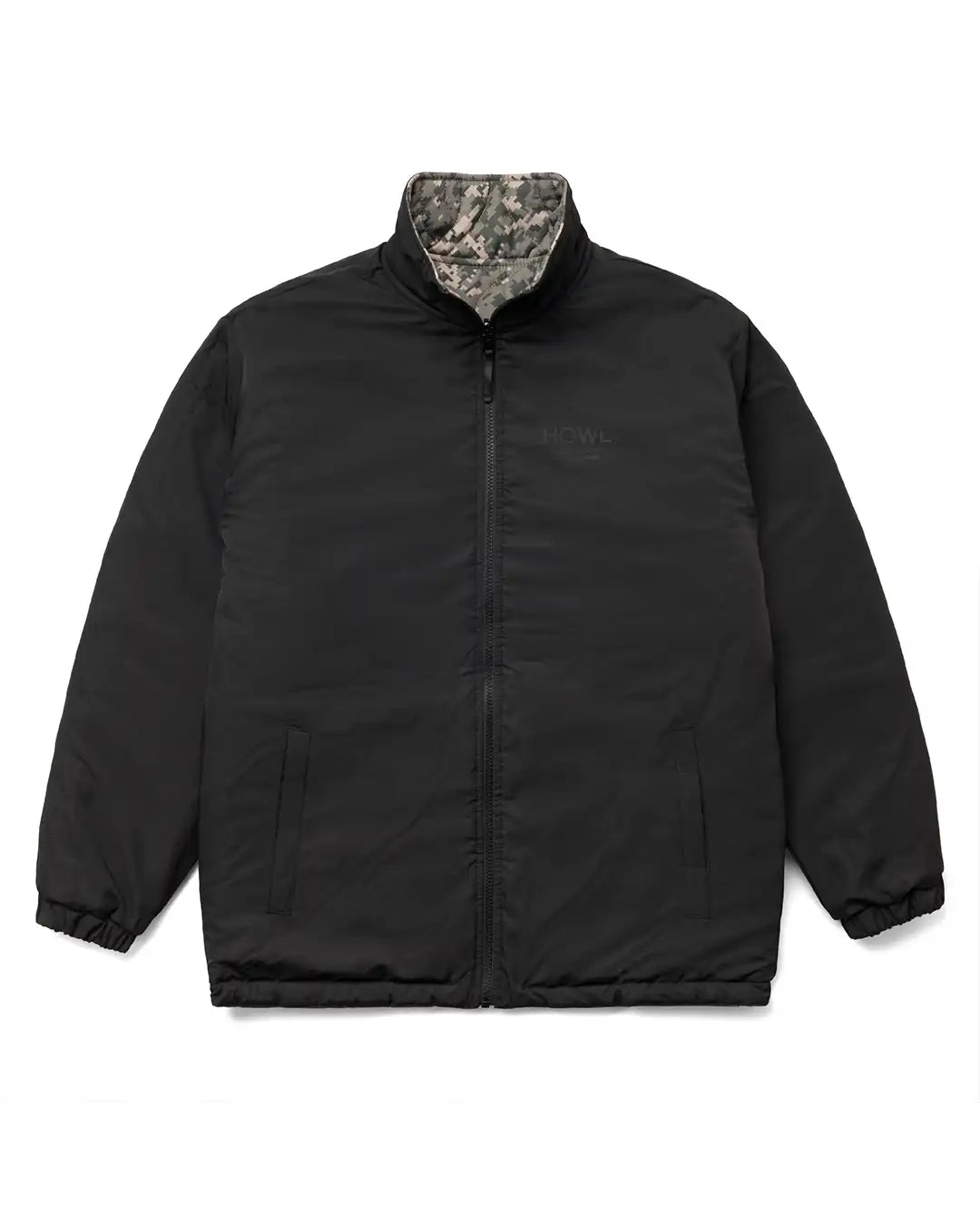 Reversible Coaches Winter Jacket - Black/Camo