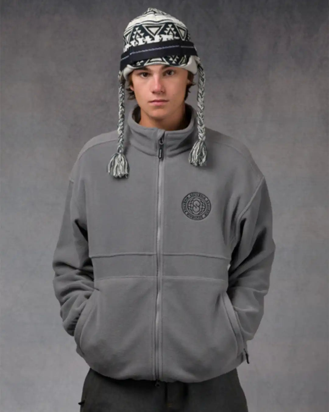 Tech Fleece Zip Up Sweatshirt - Cool Grey