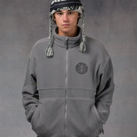 Tech Fleece Zip Up Sweatshirt - Cool Grey