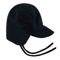 Knit Visor Cap Beanie - Black