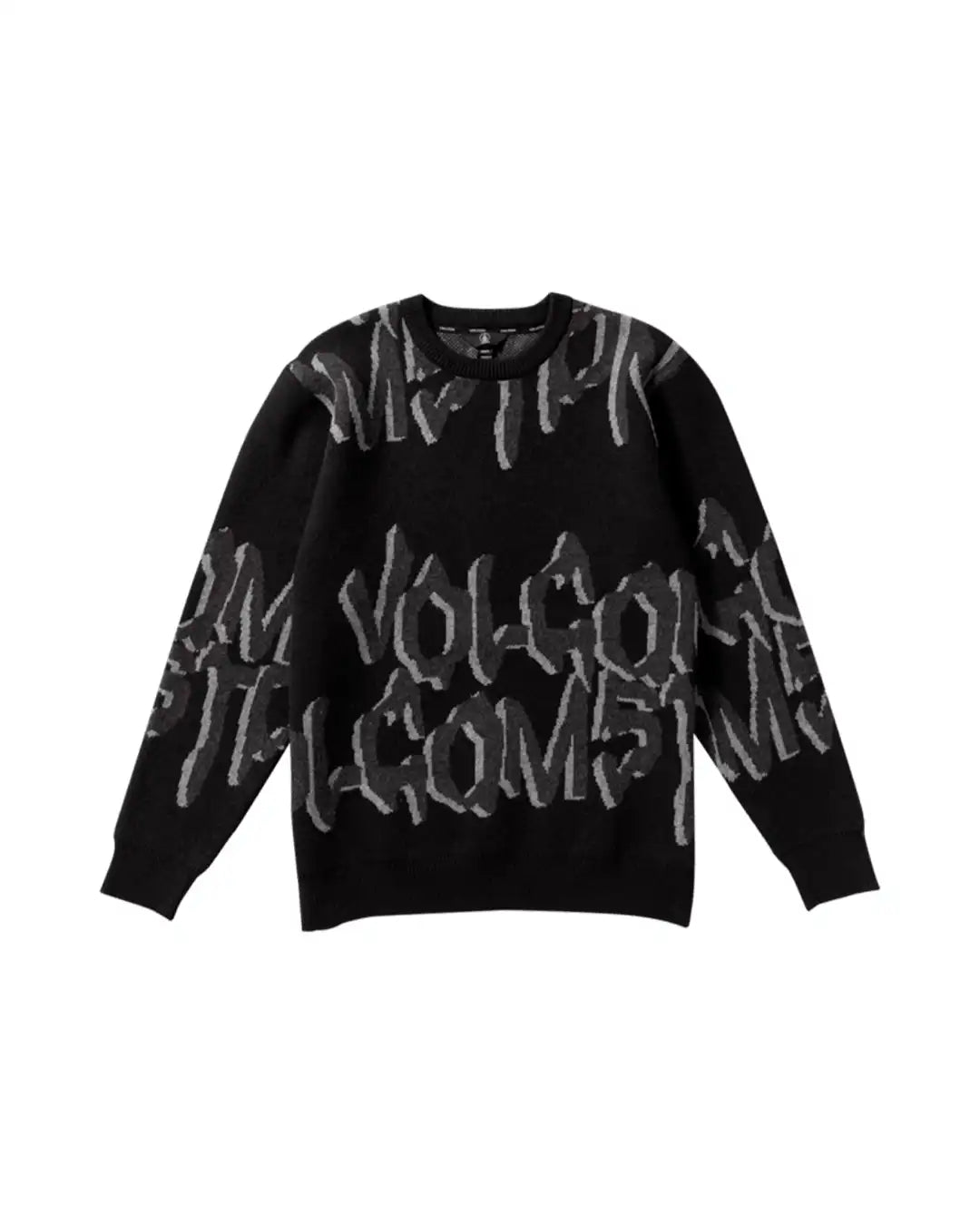 Stone Jacquard Sweatshirt - Black