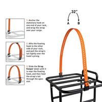 Accessoire de velo Rack Strap 13Mm Hooks 32" - Black