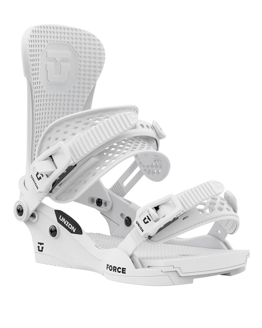 Force Classic Snowboard Bindings - White (Team) 2026