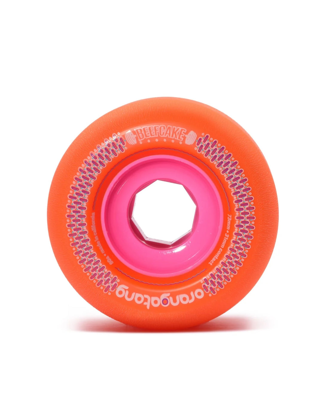 Beefcake Longboard Wheels - Orange