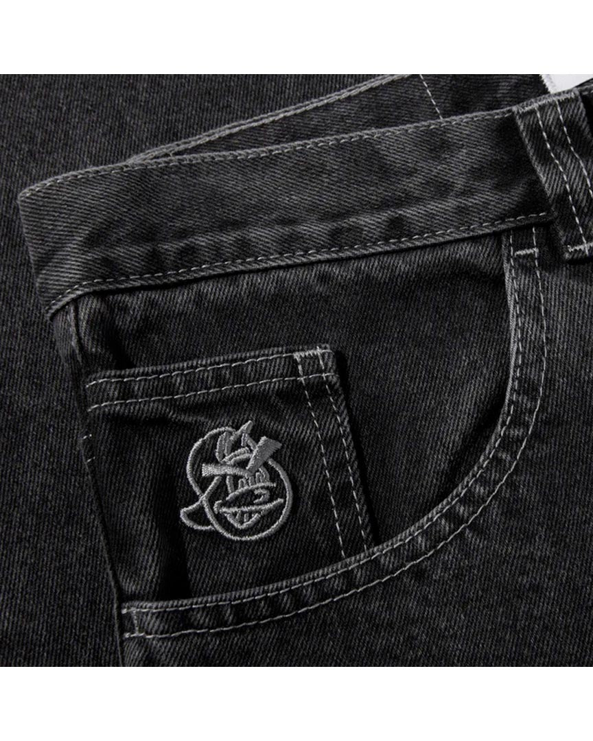 93'! Denim Jeans - Silver Black