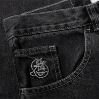 93'! Denim Jeans - Silver Black