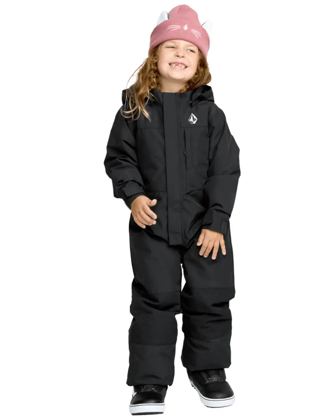Little Flurry One Piece Kid's Winter Suit - Black