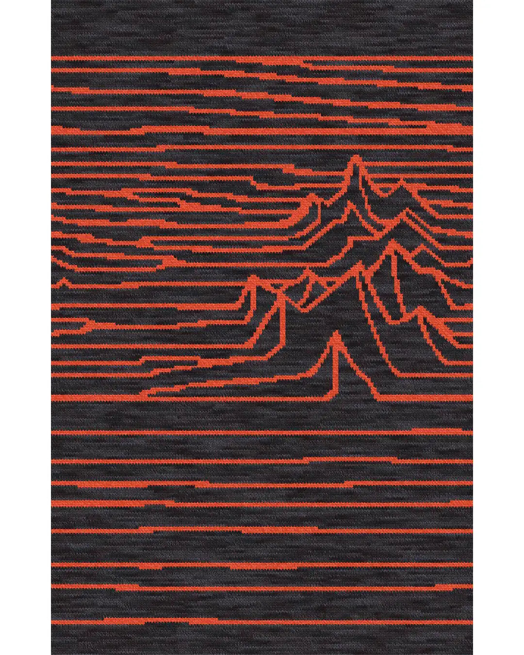 Chaussettes Isolantes Snowboard Iguchi Pattern Over The Calf - Charcoal